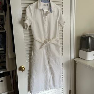 Vineyard Vines Westerly Tie-Front Linen Dress - Size 4